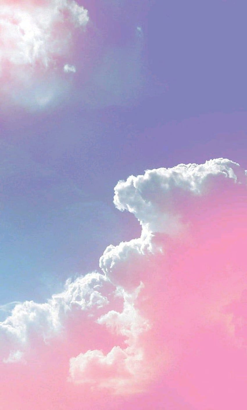 Pastel Aesthetic Clouds, Pastel Blue Aesthetic Clouds HD phone wallpaper