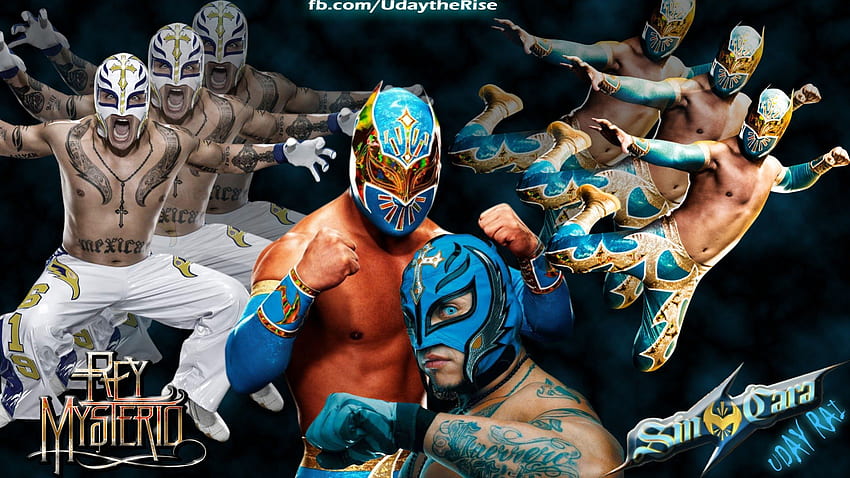 Sin Cara i Rey Mysterio (Carsterio), rey mysterio, tag team, sincara, wwe, zapasy Tapeta HD