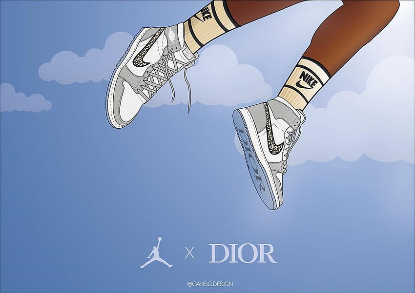 Dessin, Nike Dior papel de parede HD