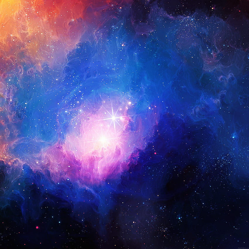 Space Aurora Art Star Illust Blue Rainbow 9 - Galaxy For iPad - -, Regenbogenplanet HD-Handy-Hintergrundbild