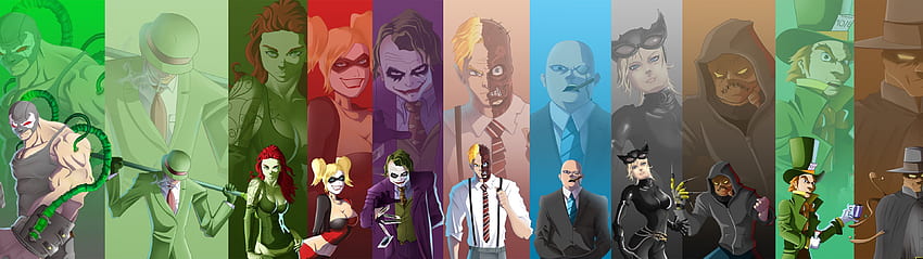 Impresionante villano de Batman de doble . Arte geek, dual, Villano, Villanos de DC Comics fondo de pantalla