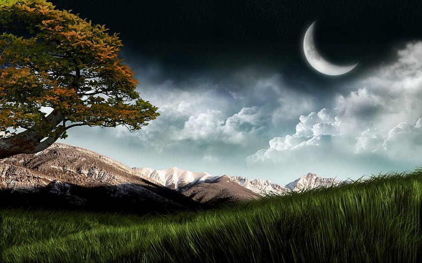 New : Beautiful Good night Nature, Moon Nature HD wallpaper | Pxfuel