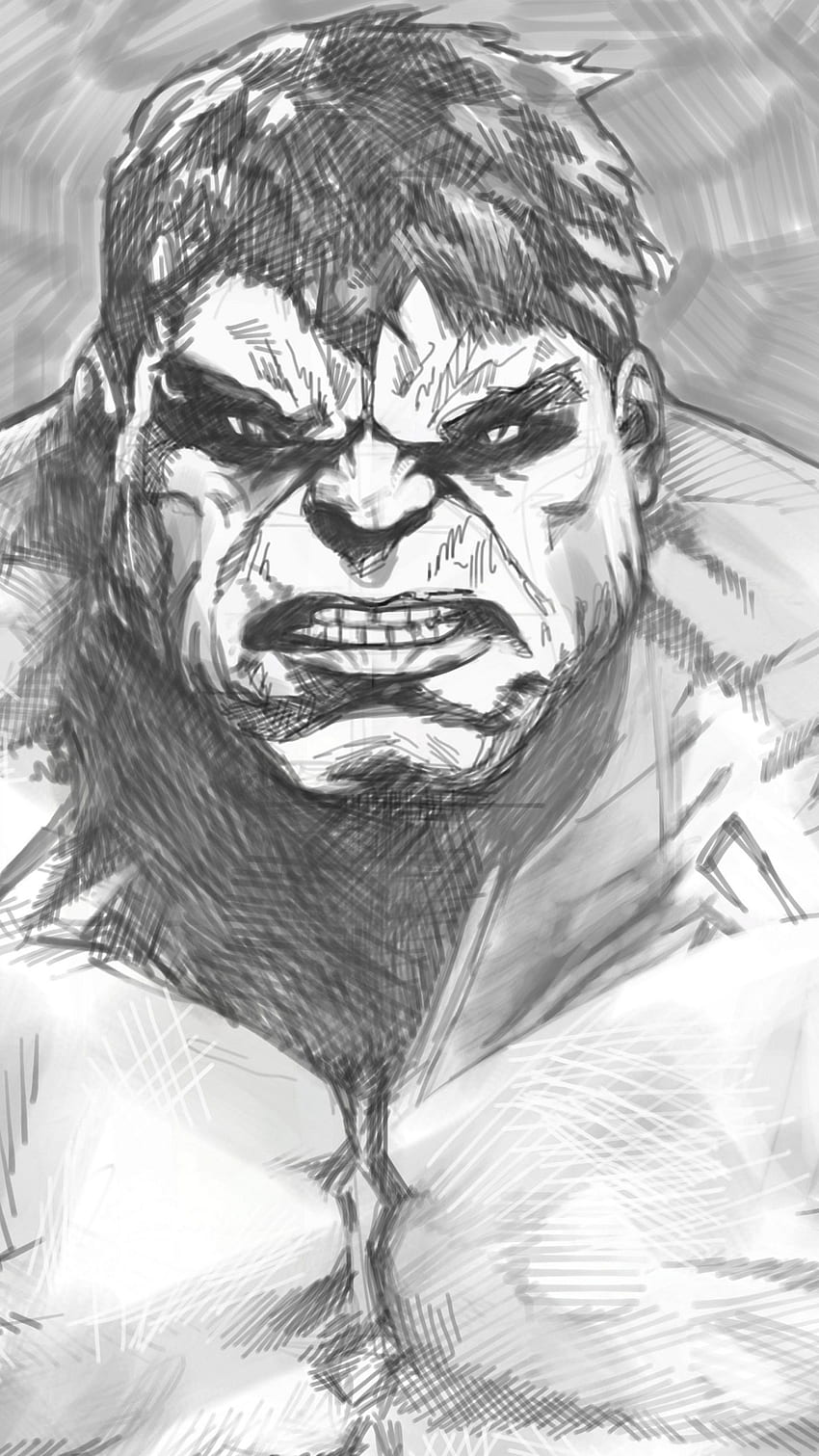 Hulk noir et blanc U Fond d cran de t l phone HD Pxfuel