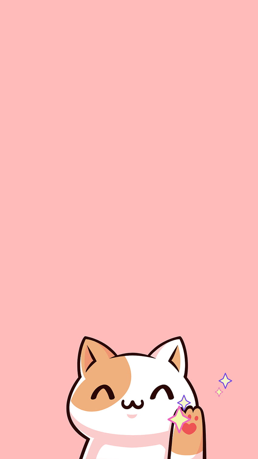 gato kawaii, kawai HD phone wallpaper