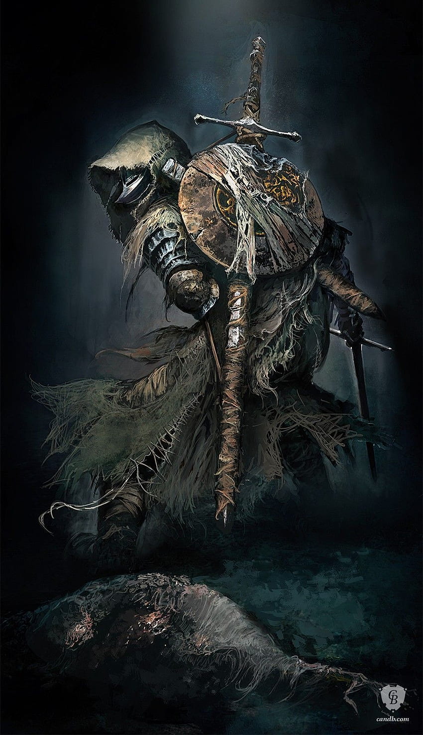 Chevalier déchu - Dark Souls III. art&cosplay. Sombre Fond d'écran de téléphone HD