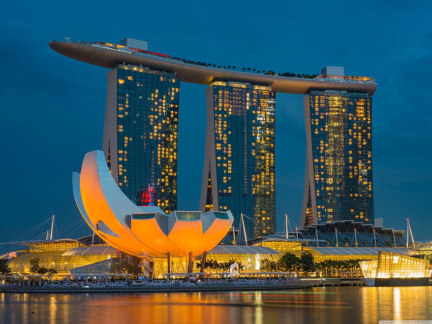 Marina Bay Sands Singapore luxury hotel and lifestyle HD wallpaper