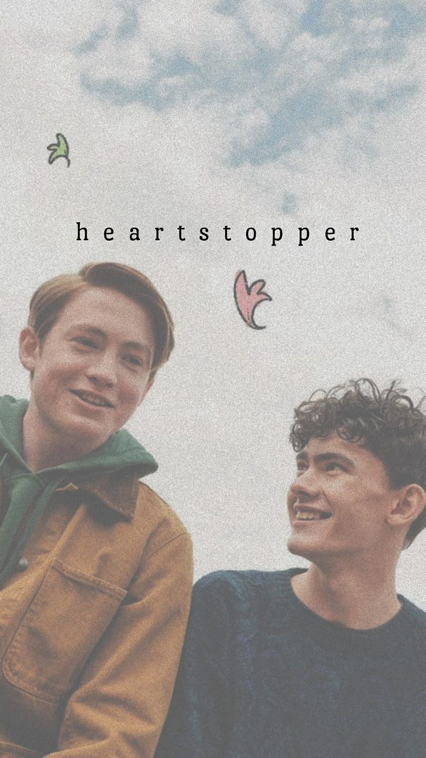 Heartstopper, amor, chicos fondo de pantalla del teléfono