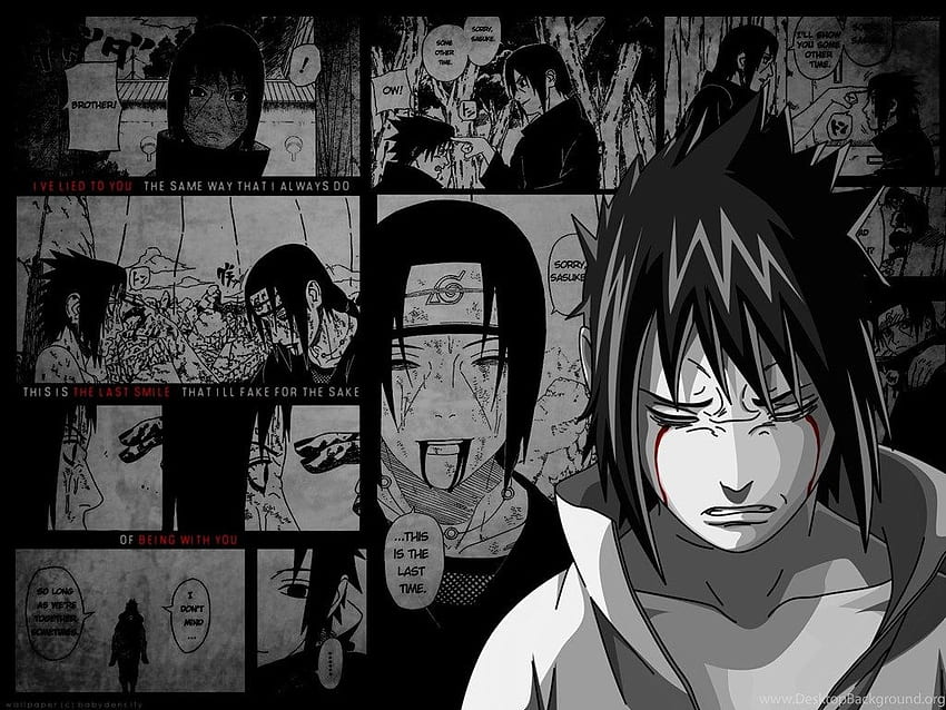 Naruto Shippuden Uchiha Itachi Uchiha Sasuke Manga. , Itachi Sonrisa fondo de pantalla