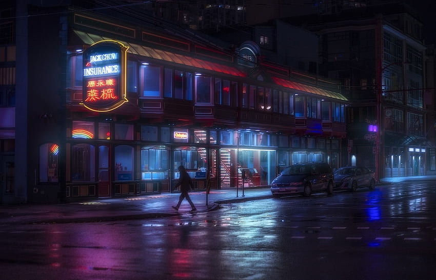 Çin Mahallesi, Çin Mahallesi Gecesi HD duvar kağıdı