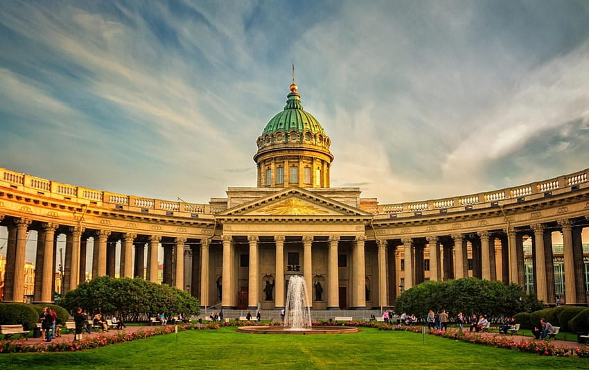 Kazan Cathedral in St. Petersburg . Kazan, Saint Petersburg HD wallpaper