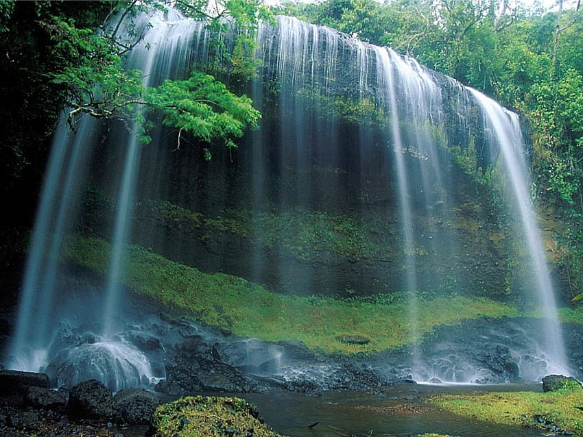 Piękna natura Wodospad duży rozmiar - Tapeta HD