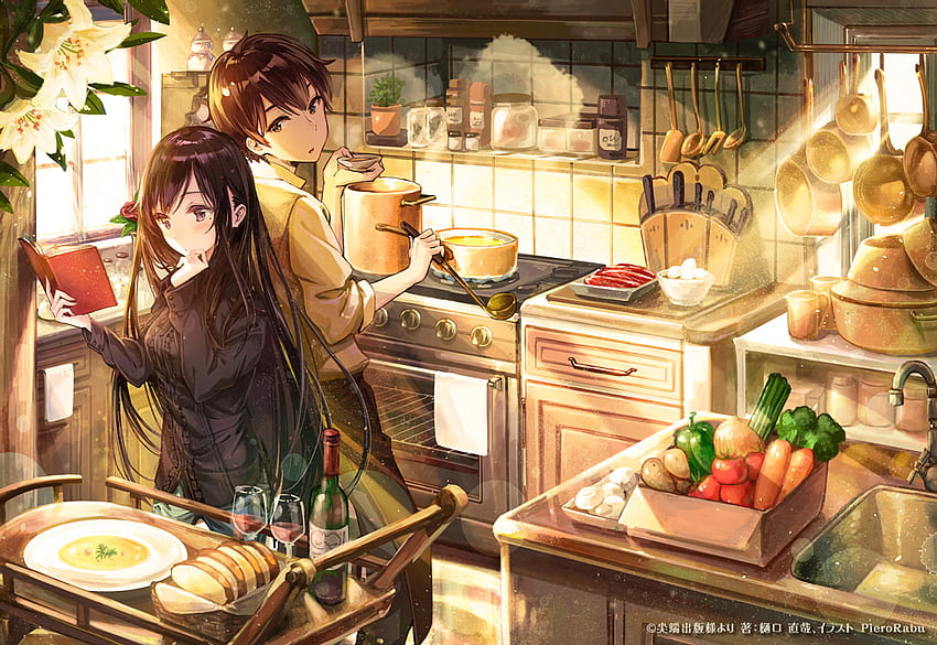 Anime Kitchen, Cooking Anime HD wallpaper