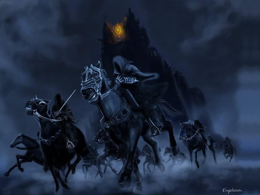 Run of the Night, night, horses, castle, horsemen HD wallpaper