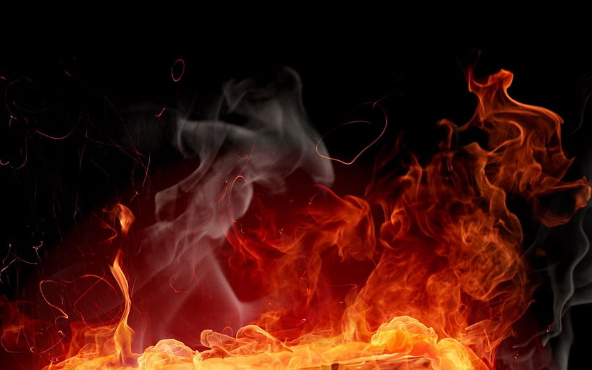Abstract, Background, Fire, Paint HD wallpaper