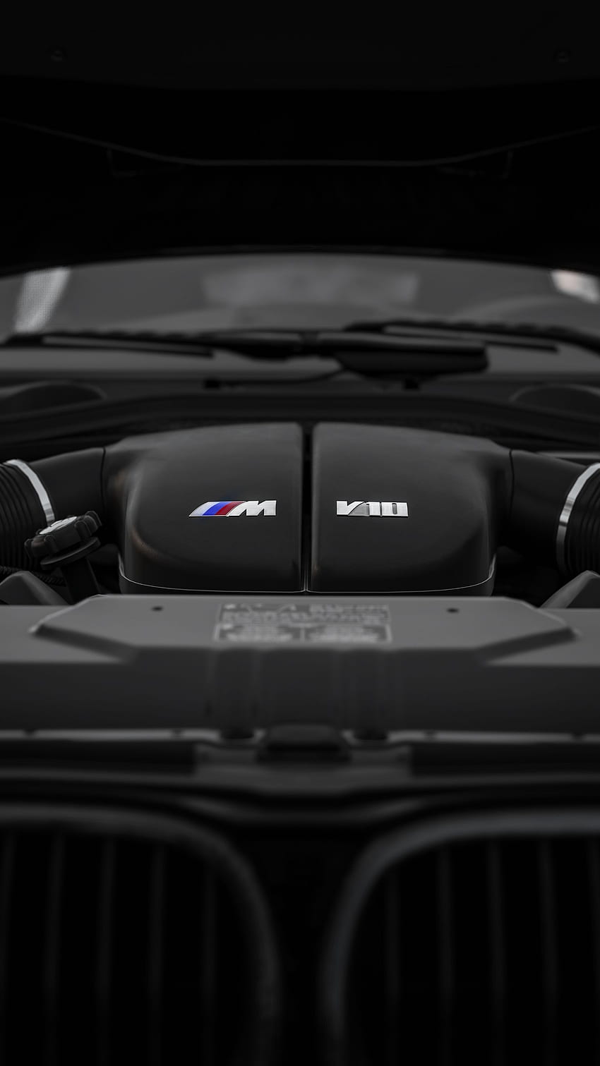 BMW M5 E60 엔진 HD 전화 배경 화면