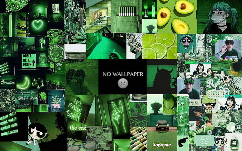 Green on mac. Dark green aesthetic, Aesthetic , Computer, Green Collage HD  wallpaper | Pxfuel