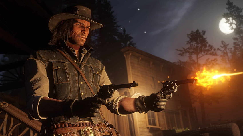 Rockstar Reveals PS4 Early Access Content for Red Dead Redemption 2, Red Dead Redemption Gun HD wallpaper
