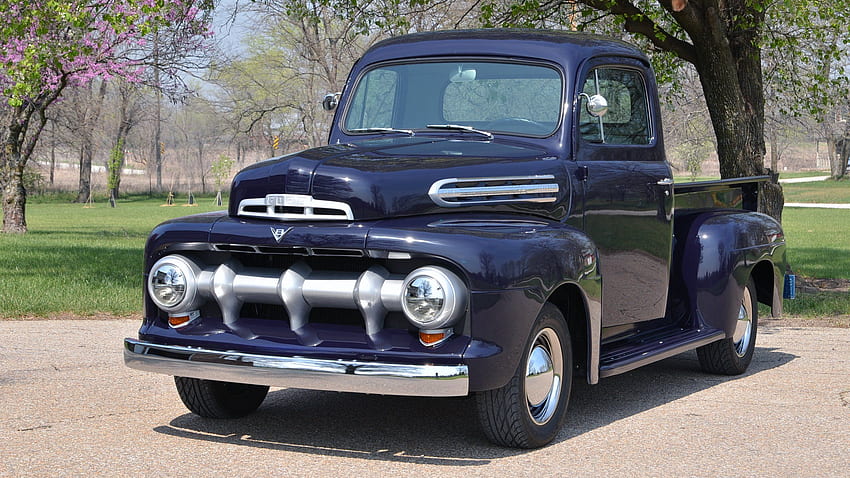 1951, Ford, F1, pickup, classico, vecchio, vintage, retrò, originale, usa, / e mobile Sfondo HD