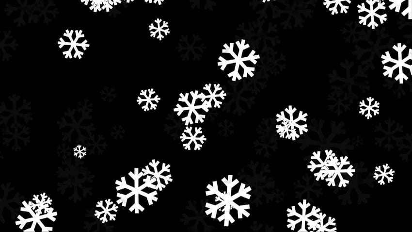 snowflakes falling clipart