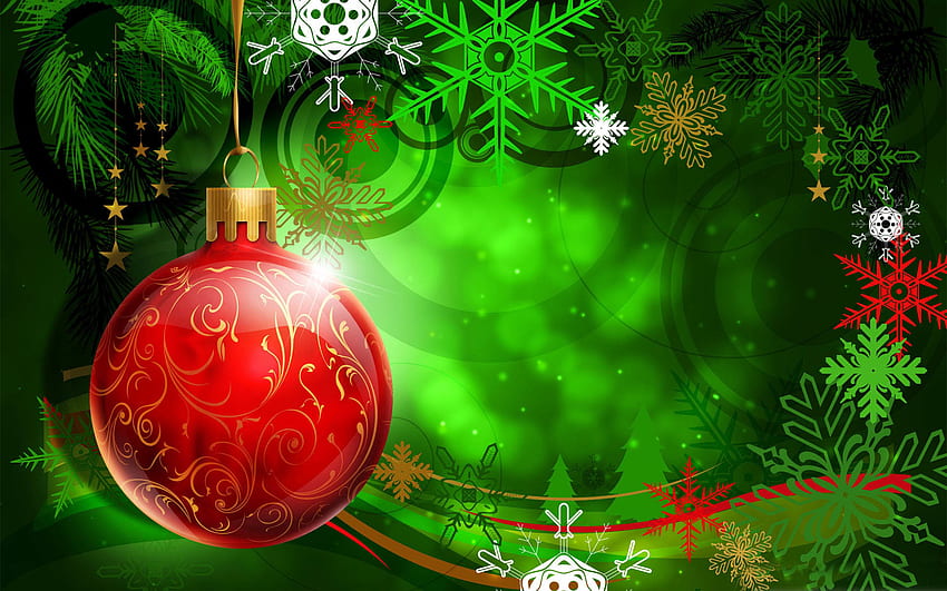Abstract Christmas Big red ornament [] for your , Mobile & Tablet. Explore Christmas Red And Green . Christmas Red And Green , Red and HD wallpaper