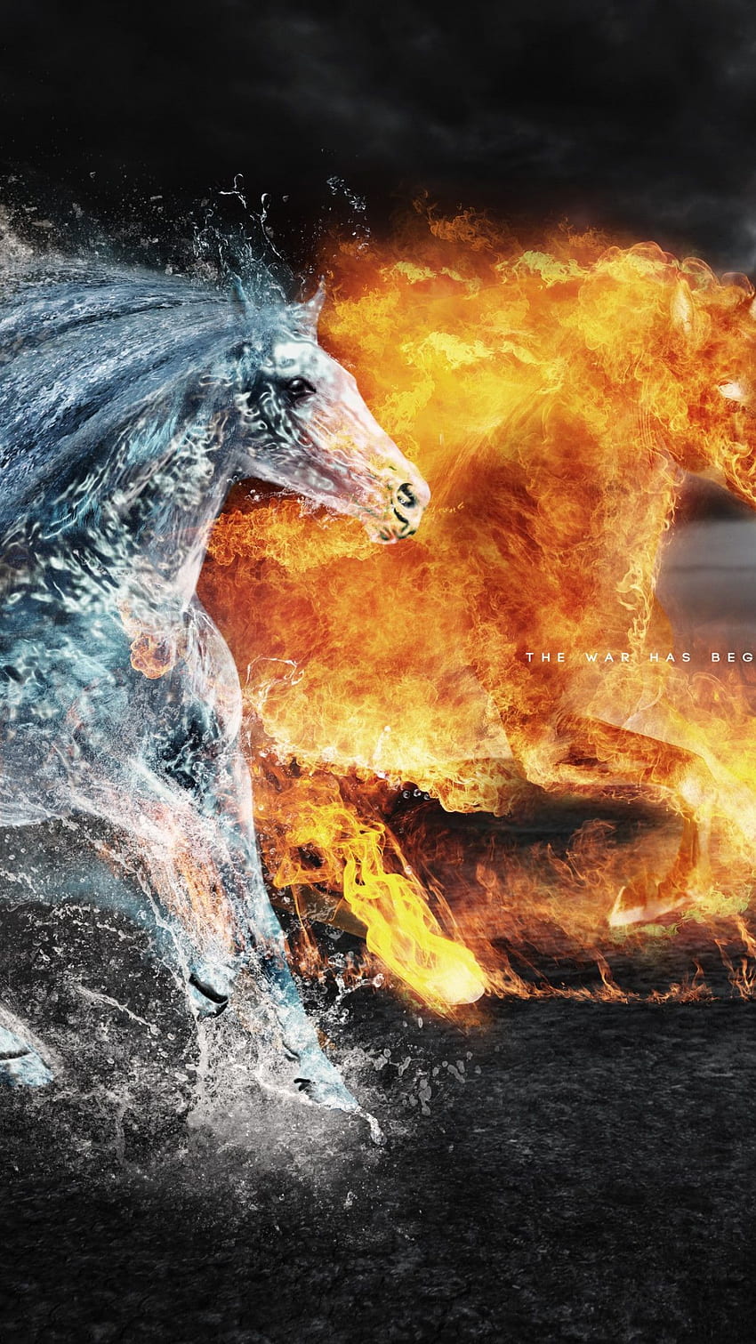 Fire Horse, Water Horse HD phone wallpaper | Pxfuel