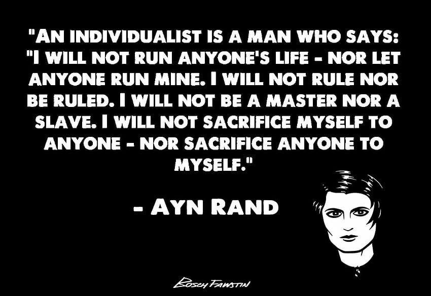 คำคมโดย Ayn Rand คำคมแกรม วอลล์เปเปอร์ HD
