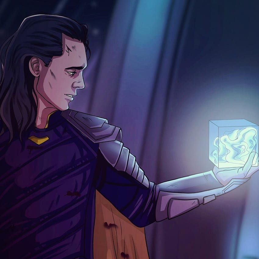 Loki Holding Infinity Stone iPad Pro Retina Display , Movies , , and  Background, Loki Neon HD phone wallpaper | Pxfuel