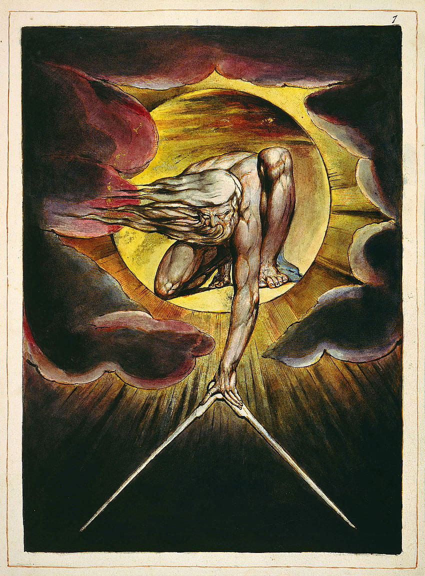 The Ancient of Days, William Blake HD phone wallpaper