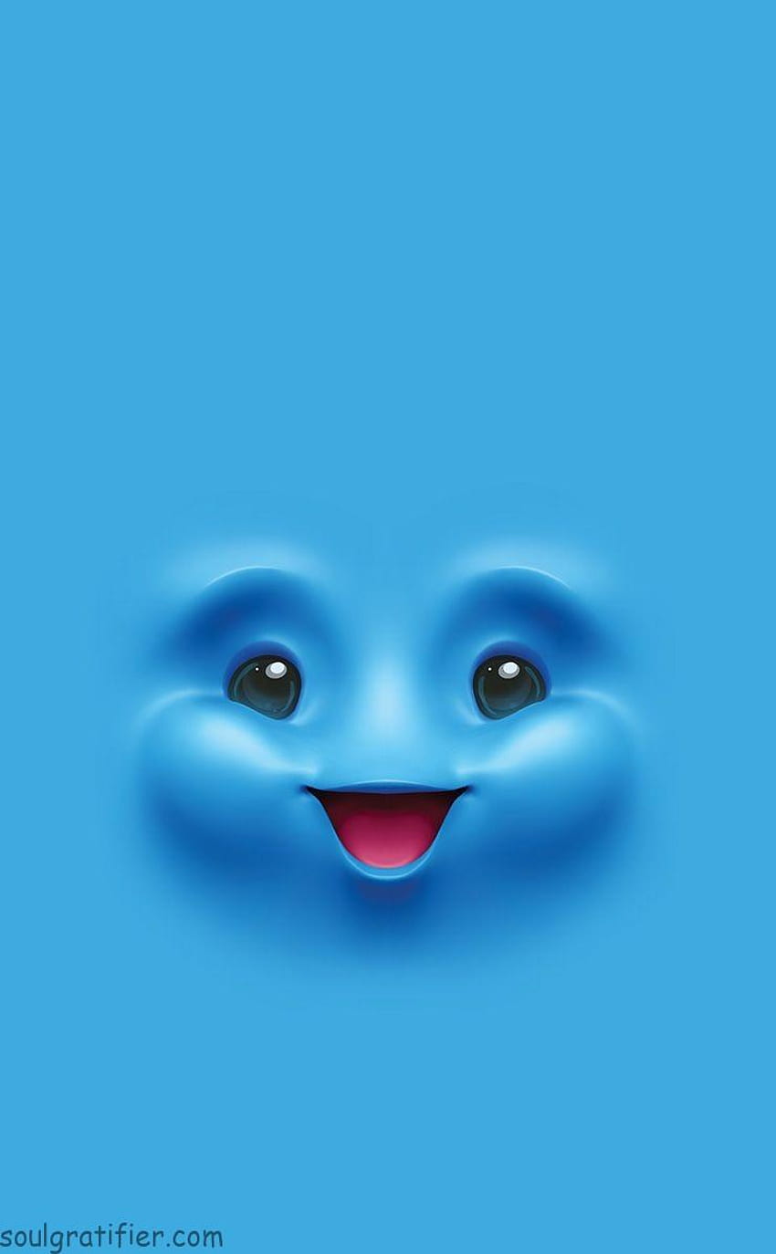 Cute Smile Cartoon Faces para seu celular e laptop Papel de parede de celular HD