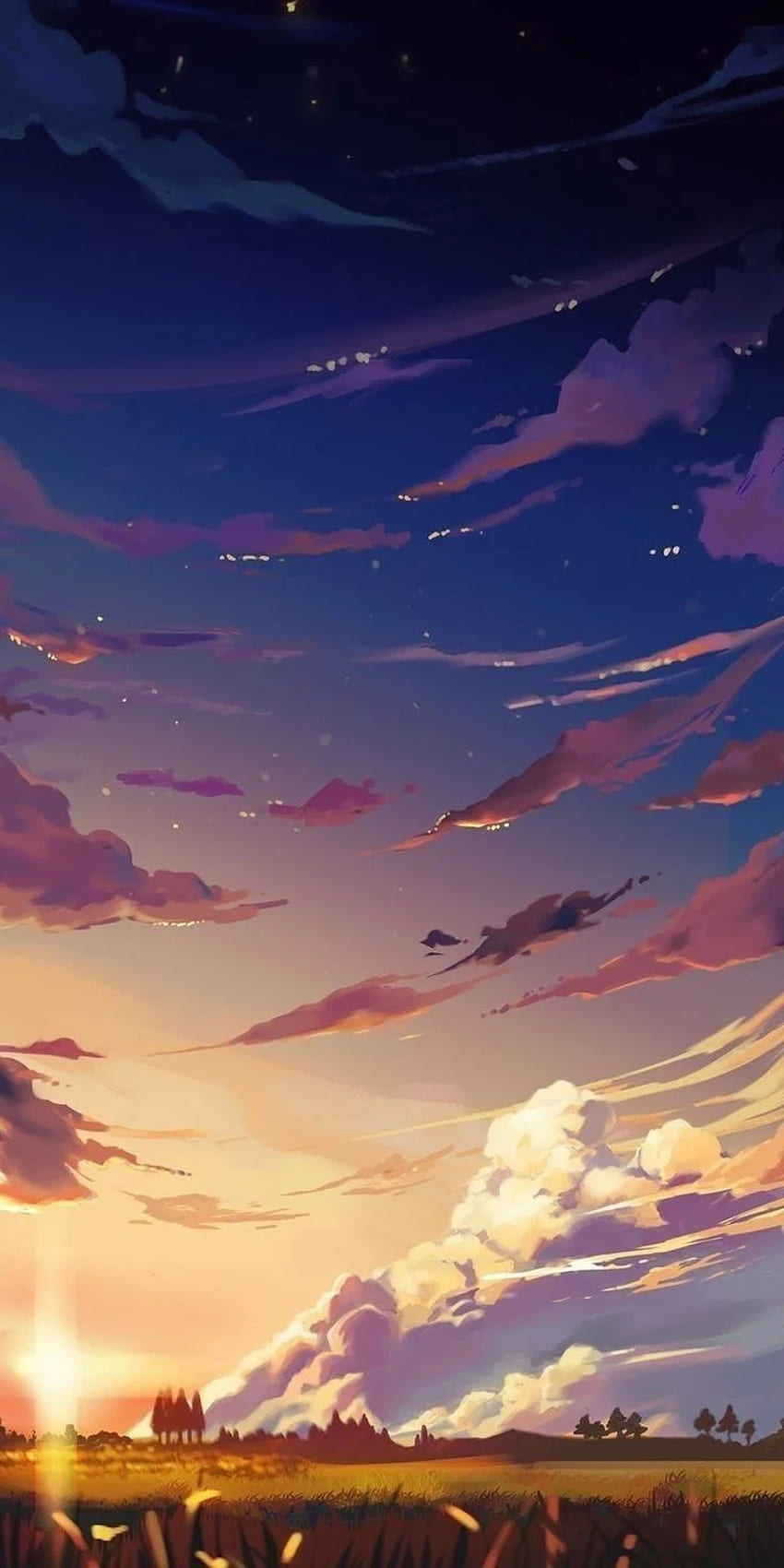 1366x768 Anime Landscape, Anime Girl, Clouds, scenery anime aesthetic HD  wallpaper | Pxfuel