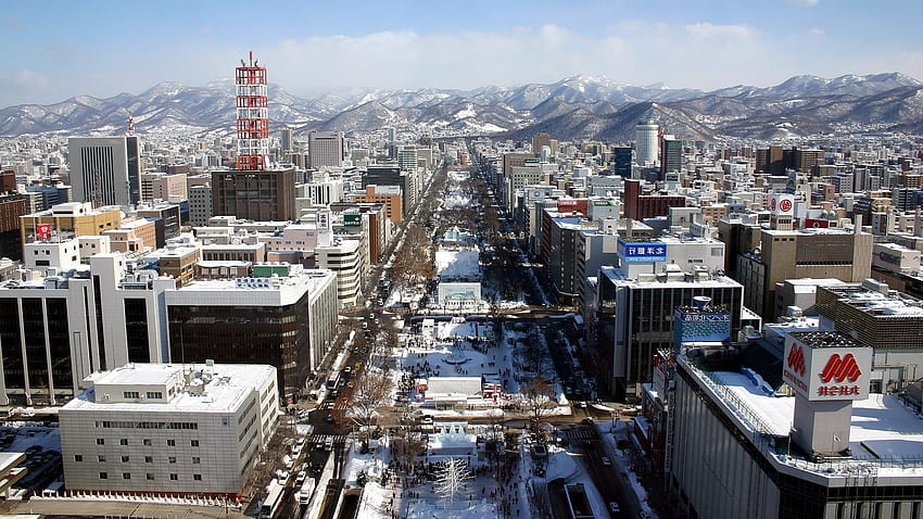 ญี่ปุ่น ซัปโปโร ซัปโปโร ประเทศญี่ปุ่น ฤดูหนาว หิมะ / วอลล์เปเปอร์ HD