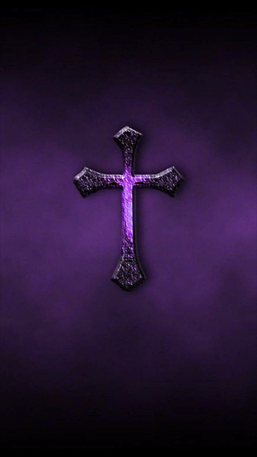 Fioletowy krzyż. Jezus, Krzyż, Duchowa purpura Tapeta na telefon HD