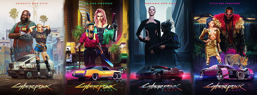 Wallpaper cyberpunk 2077, a girl with car, art desktop wallpaper, hd image,  picture, background, e70fea