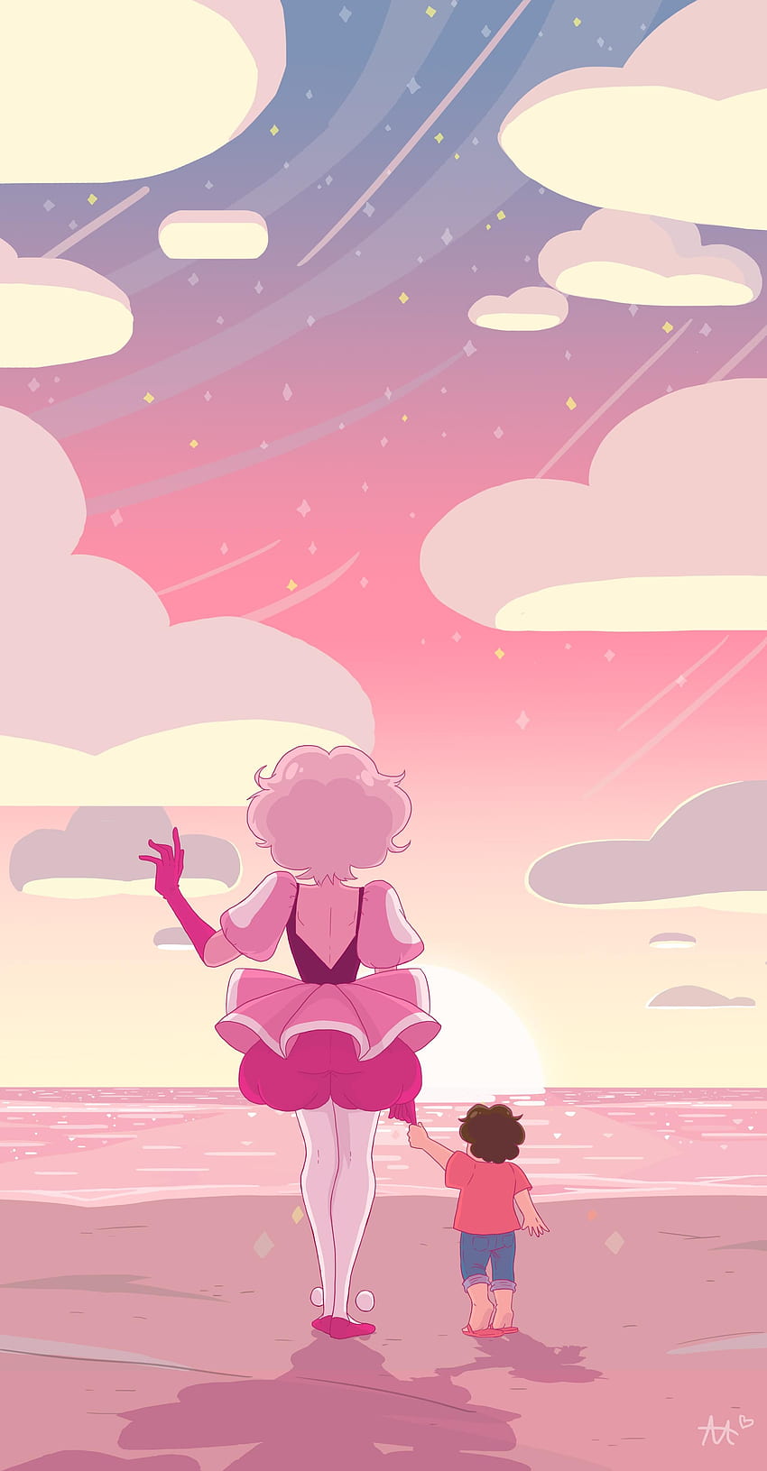 Ariaflenz em desenhos animados. Steven universo , Diamante rosa steven universo, quadrinhos Steven universo Papel de parede de celular HD
