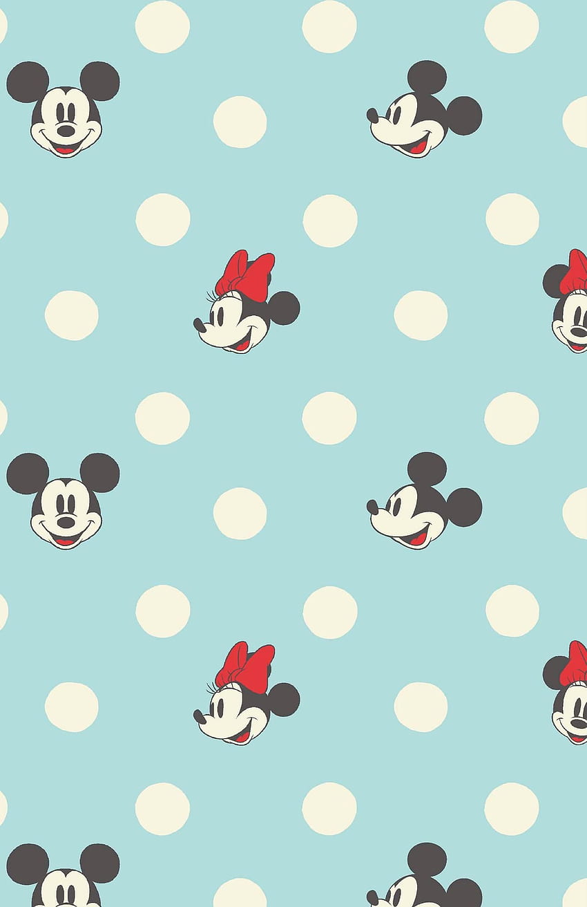 Minnie and Mickey Spot - Cath Kidston. Disney phone , Mickey mouse iphone, iphone disney HD phone wallpaper
