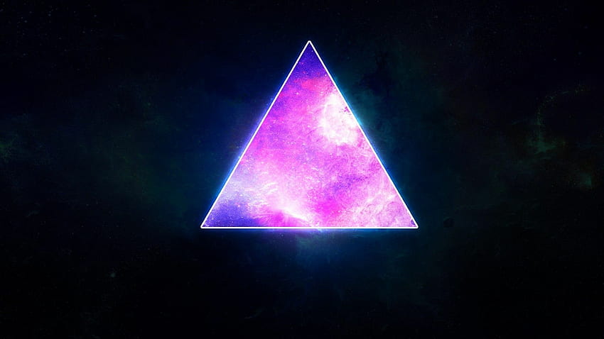 Фиолетовый Треугольник - 43pcs [ ], Triangle HD wallpaper