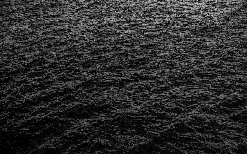 Laut, Ombak, Hitam, Permukaan, Air - Air Hitam, Samudra Hitam Wallpaper HD