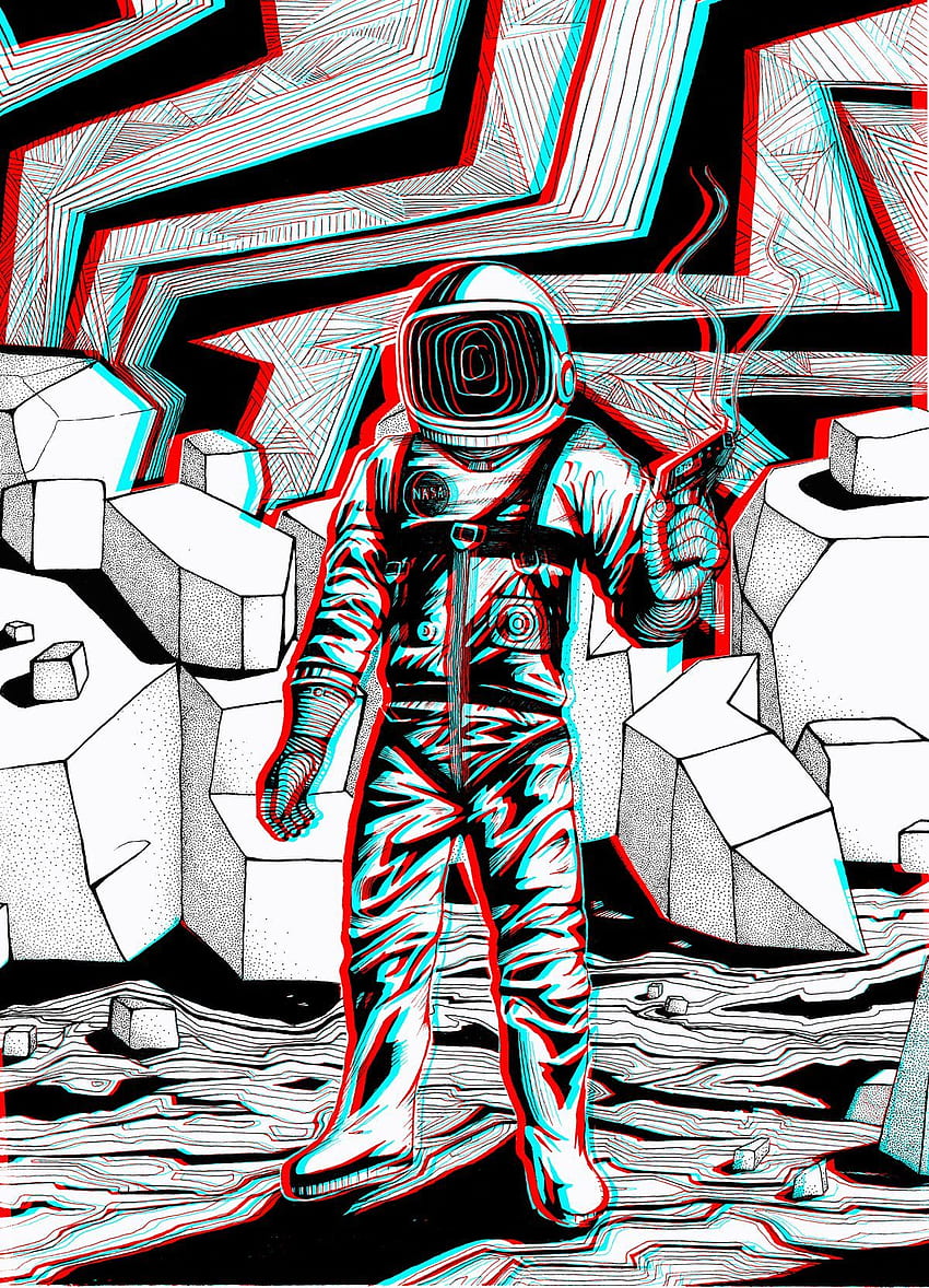3D Illustration. Ilustración del espacio, 3D Astronaut HD phone wallpaper