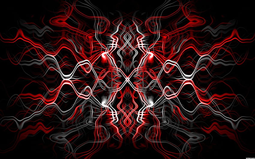 Rot Schwarz Weiß abstrakt, rot futuristisch HD-Hintergrundbild