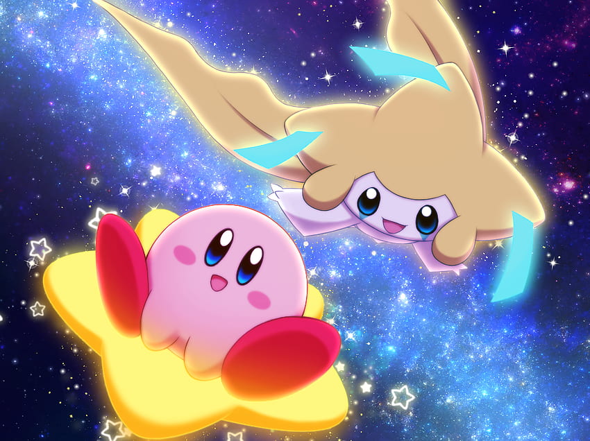 Kirby Jirachi Pokemon Pokemon Crossover - Resolution: HD wallpaper