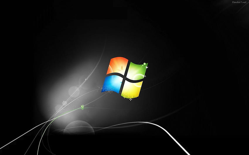 Windows 7 Dark, Windows Black HD wallpaper