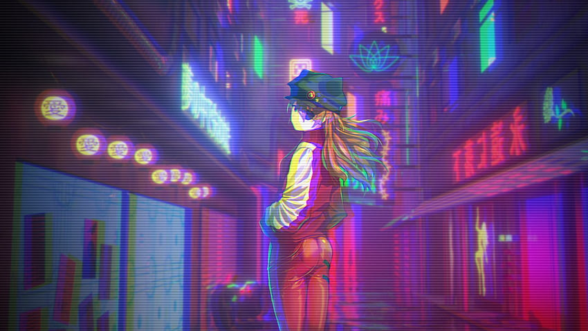 Asuka, Neon Genesis Evangelion, Anime-Mädchen, Kunst HD-Hintergrundbild