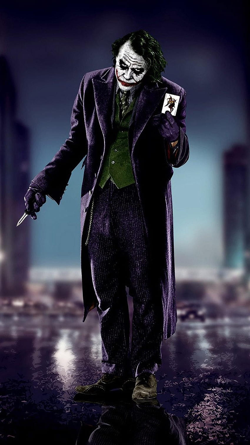 Mroczny Rycerz (2008) Batman, Gordon i Harvey Dent są zmuszeni zmierzyć się z Jokerem. Nic innego jak. Joker Batmana, Jokera, Jokera Tapeta na telefon HD