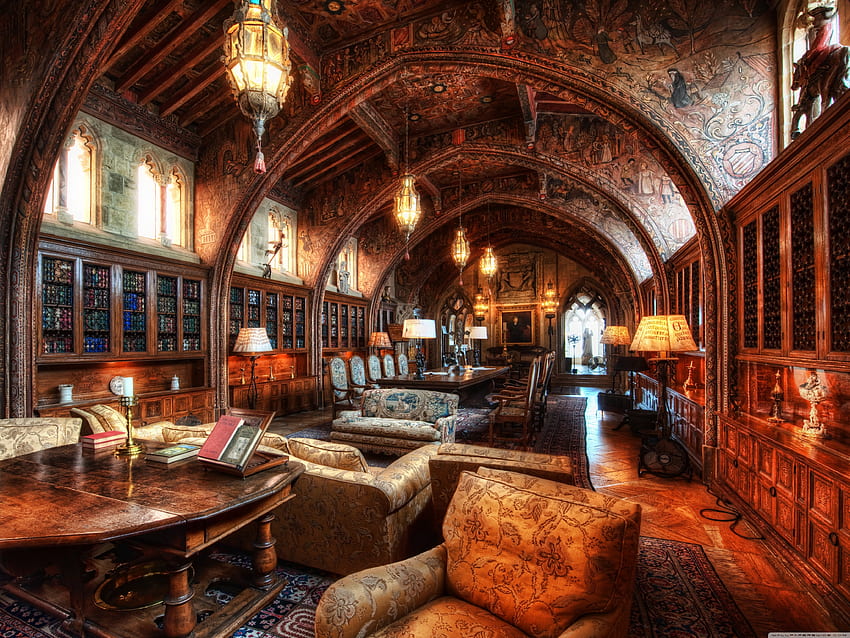 The Gothic Study Of William Randolph Hearst Ultra Background for : & UltraWide & Laptop : Tablet : Smartphone, Gothic Room HD wallpaper