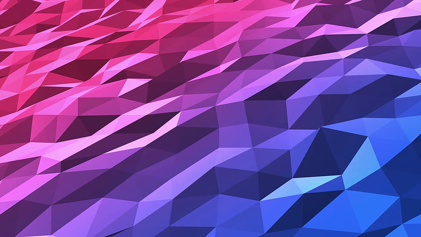 Rot Blau Rosa Magenta Polygone. Low-Poly. Nahtlose Schleifenbewegung Hintergrund DCI Ultra Full Motion Hintergrund HD-Hintergrundbild