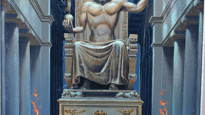Best 50 Statue of Zeus at Olympia [] for your , Mobile & Tablet. Explore Statue of Zeus at Olympia . Statue of Zeus, Heykel HD wallpaper