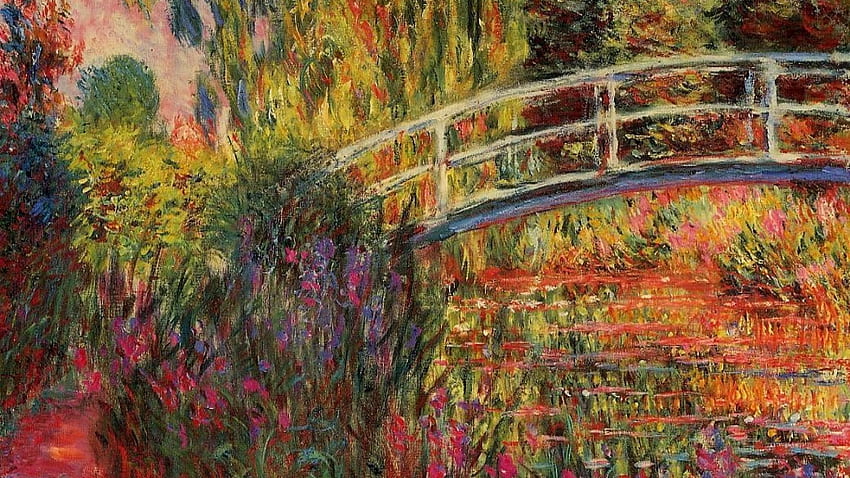 Arte tradicional francesa claude monet impressionismo de vegetação, arte impressionista papel de parede HD