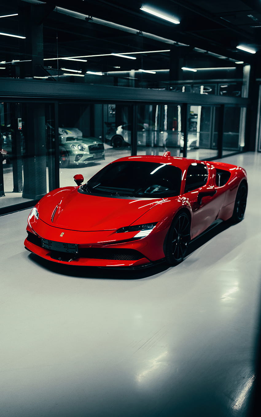 Ferrari SF90, automotive_design, motor_vehicle Sfondo del telefono HD