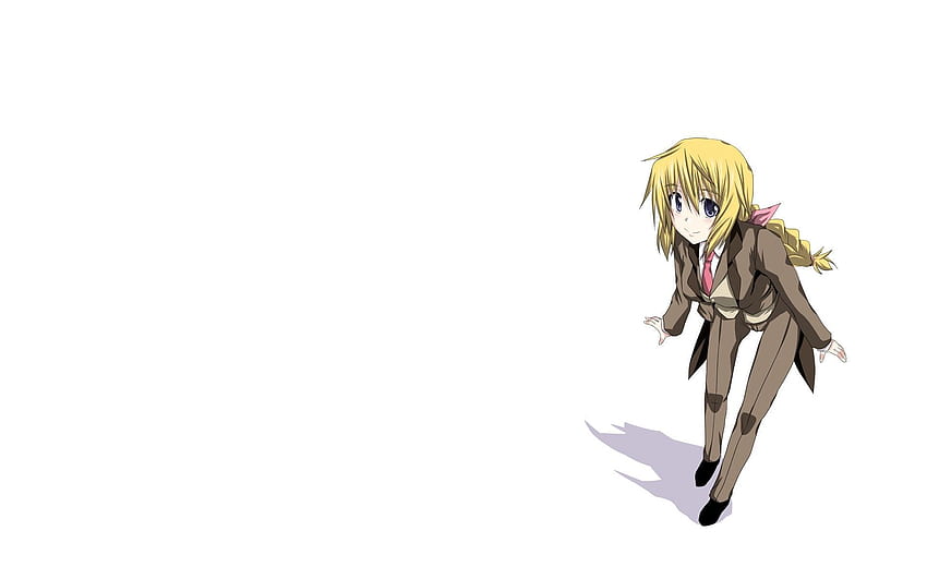 Anime, Mädchen, Blond, Smoking HD-Hintergrundbild