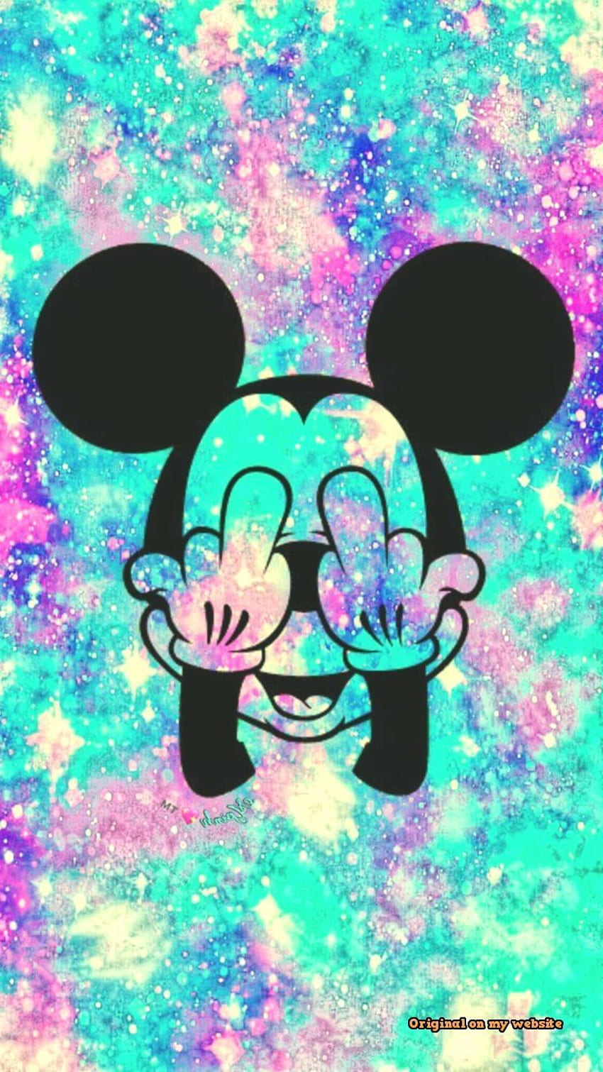 Sperrschirm - Grunge Mickey Mouse Galaxy Wallpape. Papel de parede Bonito für iphone, mach Mickymaus, Papel de parede für iphone disney HD-Handy-Hintergrundbild